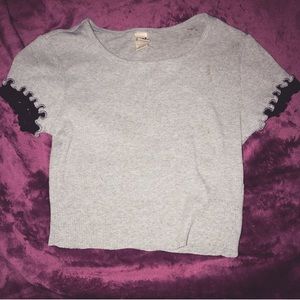 Grey Crop top